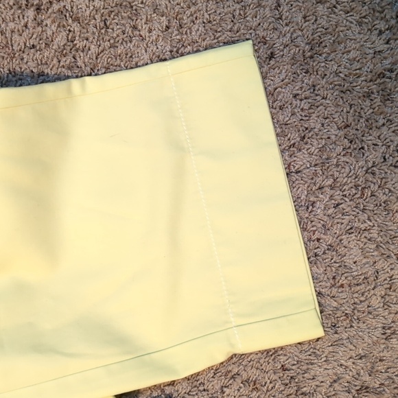 Talbots Sailor Capris Wide Leg Cropped Capri Pants  Bright Lemon Sz 6P - Picture 4 of 10